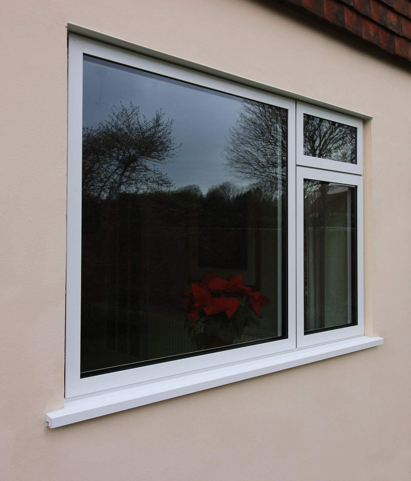 White aluminium windows