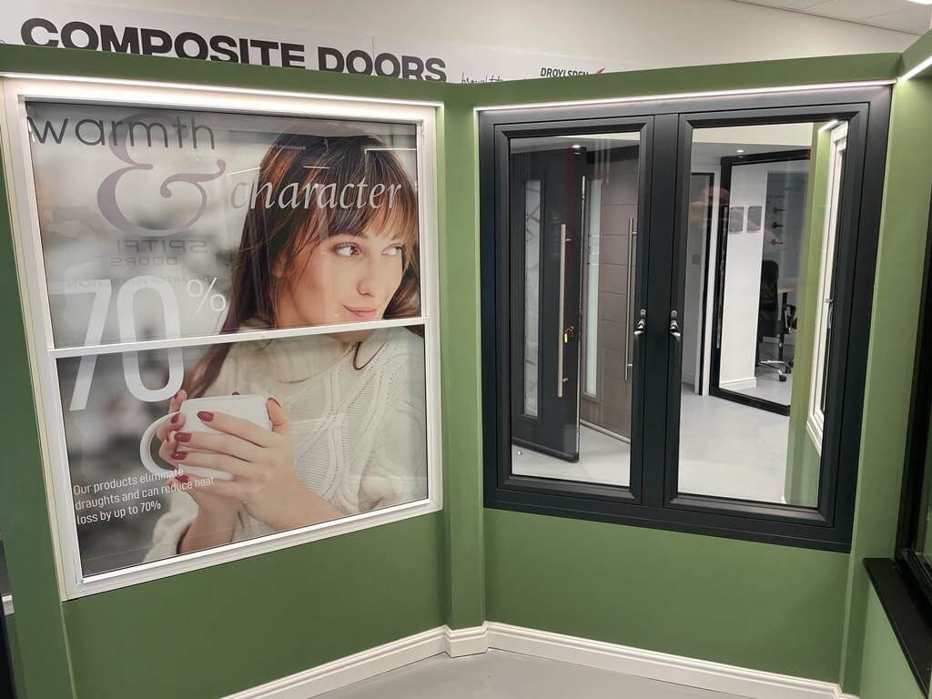 Windows in Droylsden Glass showroom